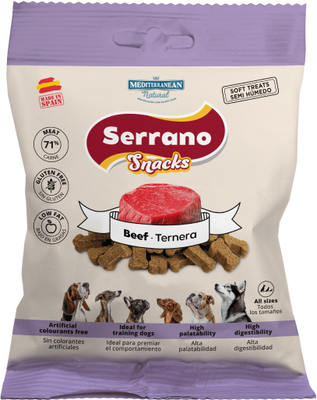 Snack Serrano Perros Ternera Bolsa 85 gr
